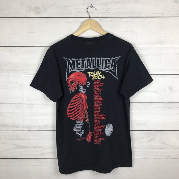 Vintage 2004 Metallica Rock Band Tour T-Shirt - Picture 2 of 5